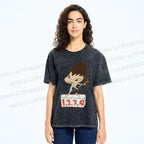 Unisex Yoshitomo Nara Singing Printed Washed Tee