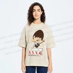 Unisex Yoshitomo Nara Singing Printed Washed Tee