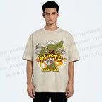Unisex Kaiju Tour Printed Washed Tee