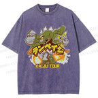 Unisex Kaiju Tour Printed Washed Tee