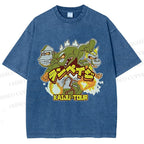 Unisex Kaiju Tour Printed Washed Tee