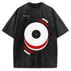 Unisex Musical Happiness Printed Washed T-shirt