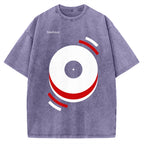 Unisex Musical Happiness Printed Washed T-shirt