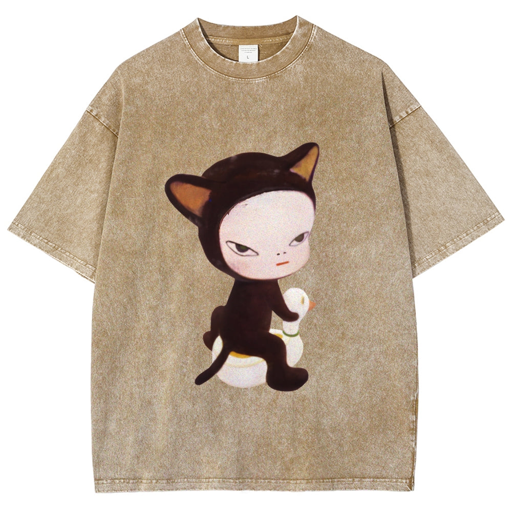 Yoshitomo Nara Washed T-Shirt