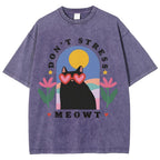 Don't Stress Cat  Washed T-Shirt