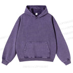 Genger Printed Casual Washed Hoodie