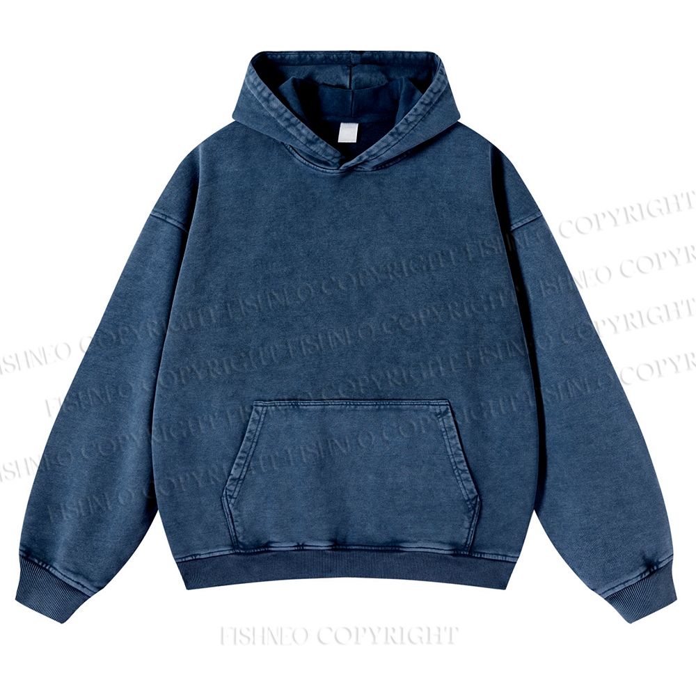 Casual Geometric Eyes Printed Washed Hoodie