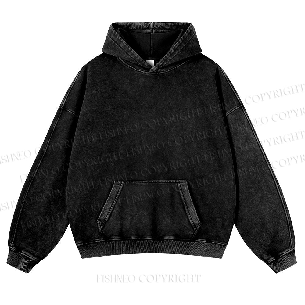 Unisex We Are Punks Yoshitomo Nara Printed Casual Washed Hoodie