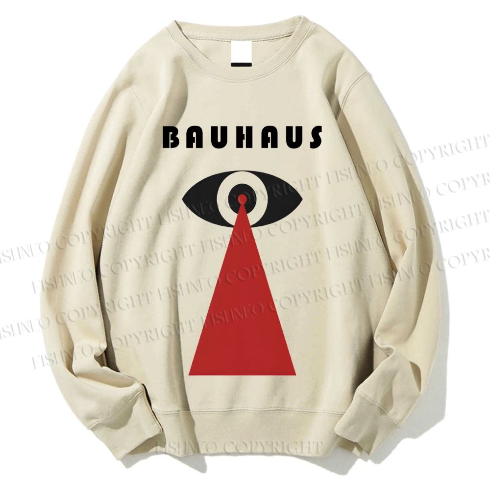 Unisex Bauhaus Art Geometric Eyes Printed Sweatshirt