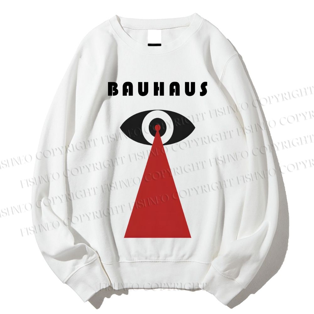 Unisex Bauhaus Art Geometric Eyes Printed Sweatshirt