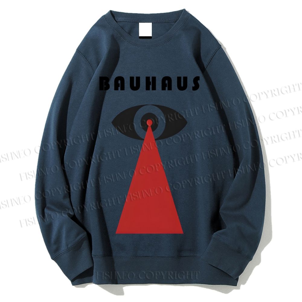 Unisex Bauhaus Art Geometric Eyes Printed Sweatshirt