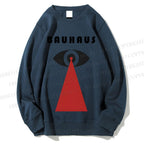 Unisex Bauhaus Art Geometric Eyes Printed Sweatshirt
