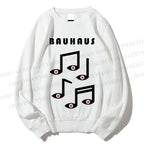 Unisex Bauhaus Musical Note Eyes Printed Sweatshirt