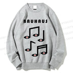 Unisex Bauhaus Musical Note Eyes Printed Sweatshirt
