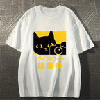 Cat Camera Japanese Style Classic Tee