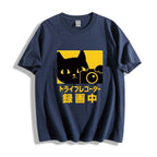 Cat Camera Japanese Style Classic Tee