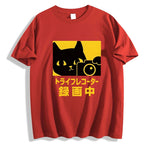 Cat Camera Japanese Style Classic Tee