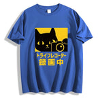 Cat Camera Japanese Style Classic Tee