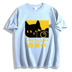 Cat Camera Japanese Style Classic Tee