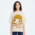 Yoshitomo Nara Vintage Wash Japanese Design T-Shirt