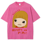 Yoshitomo Nara Vintage Wash Japanese Design T-Shirt