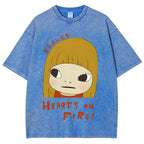 Yoshitomo Nara Vintage Wash Japanese Design T-Shirt