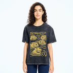 Woodcut Otter Washed T-Shirt