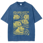 Woodcut Otter Washed T-Shirt