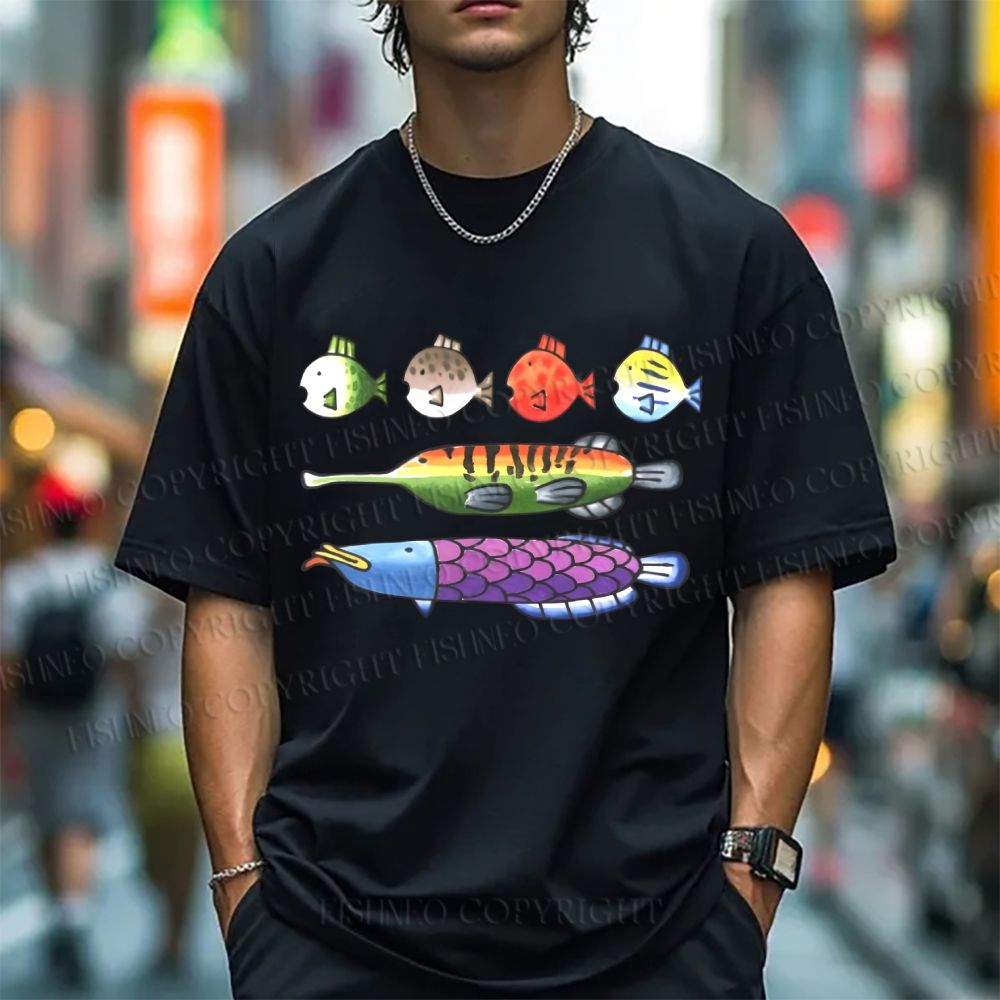 Unisex Rainbow Fish Classic Cotton T-shirt