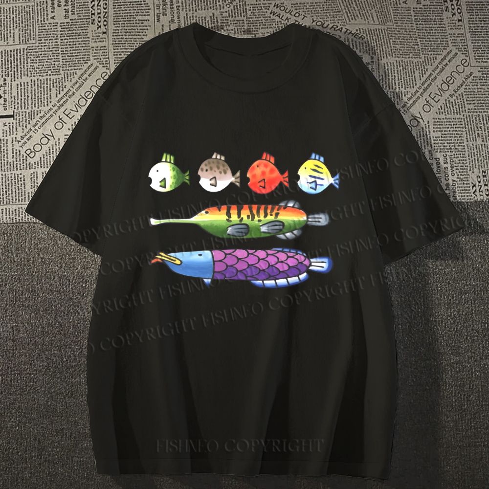 Unisex Rainbow Fish Classic Cotton T-shirt