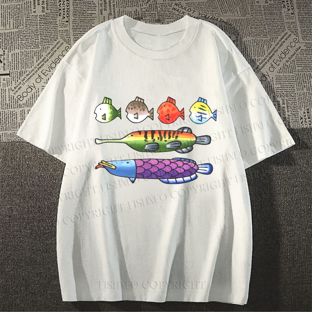 Unisex Rainbow Fish Classic Cotton T-shirt
