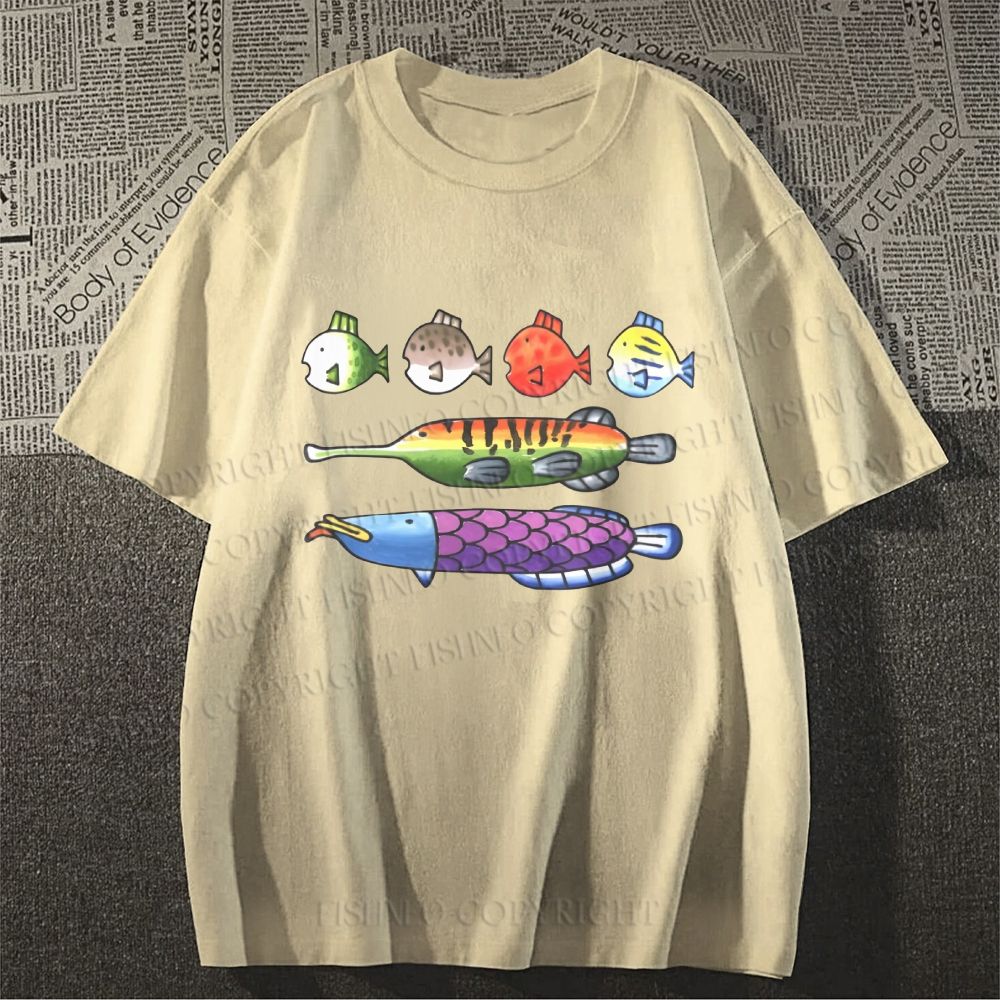 Unisex Rainbow Fish Classic Cotton T-shirt