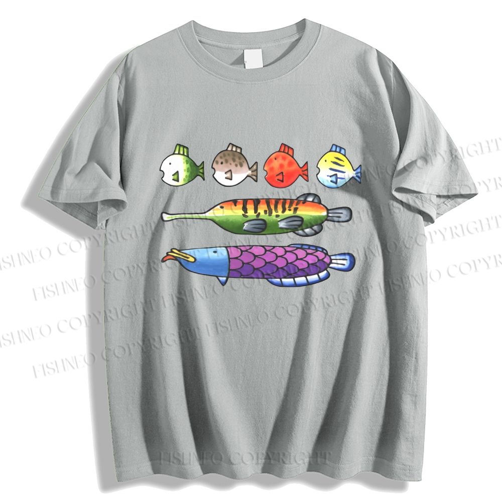 Unisex Rainbow Fish Classic Cotton T-shirt