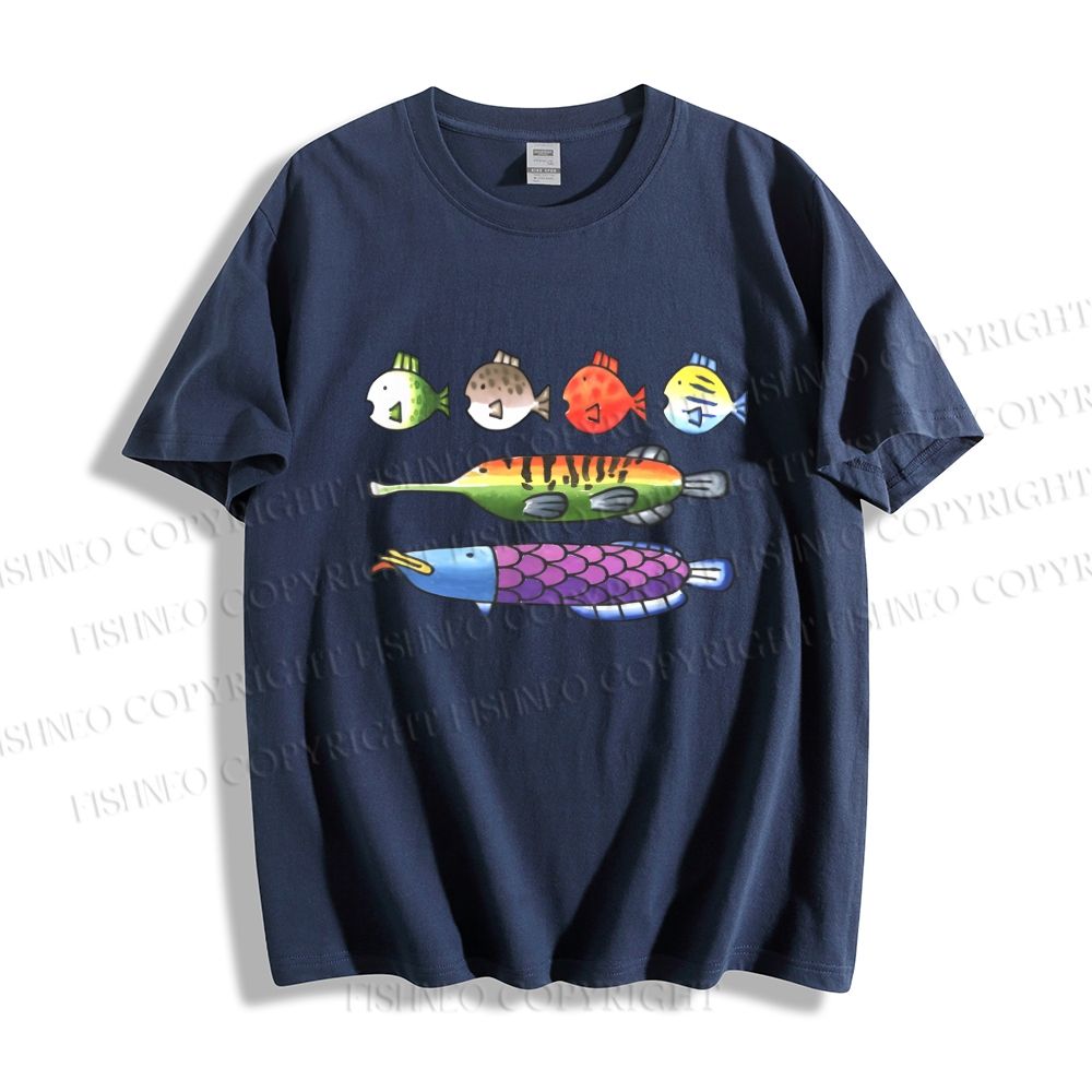 Unisex Rainbow Fish Classic Cotton T-shirt