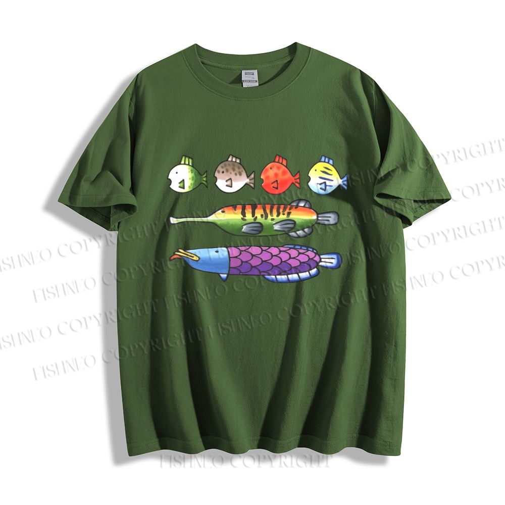 Unisex Rainbow Fish Classic Cotton T-shirt