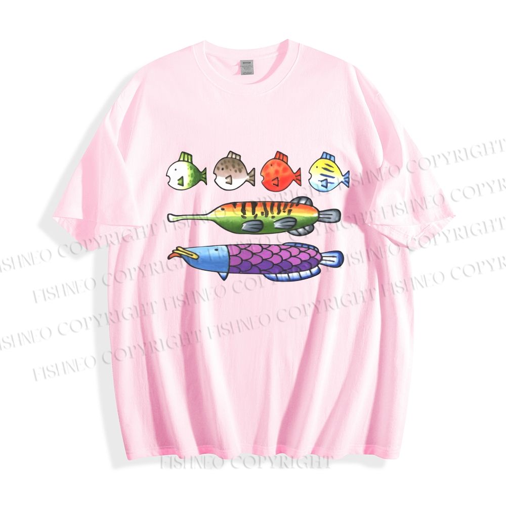 Unisex Rainbow Fish Classic Cotton T-shirt