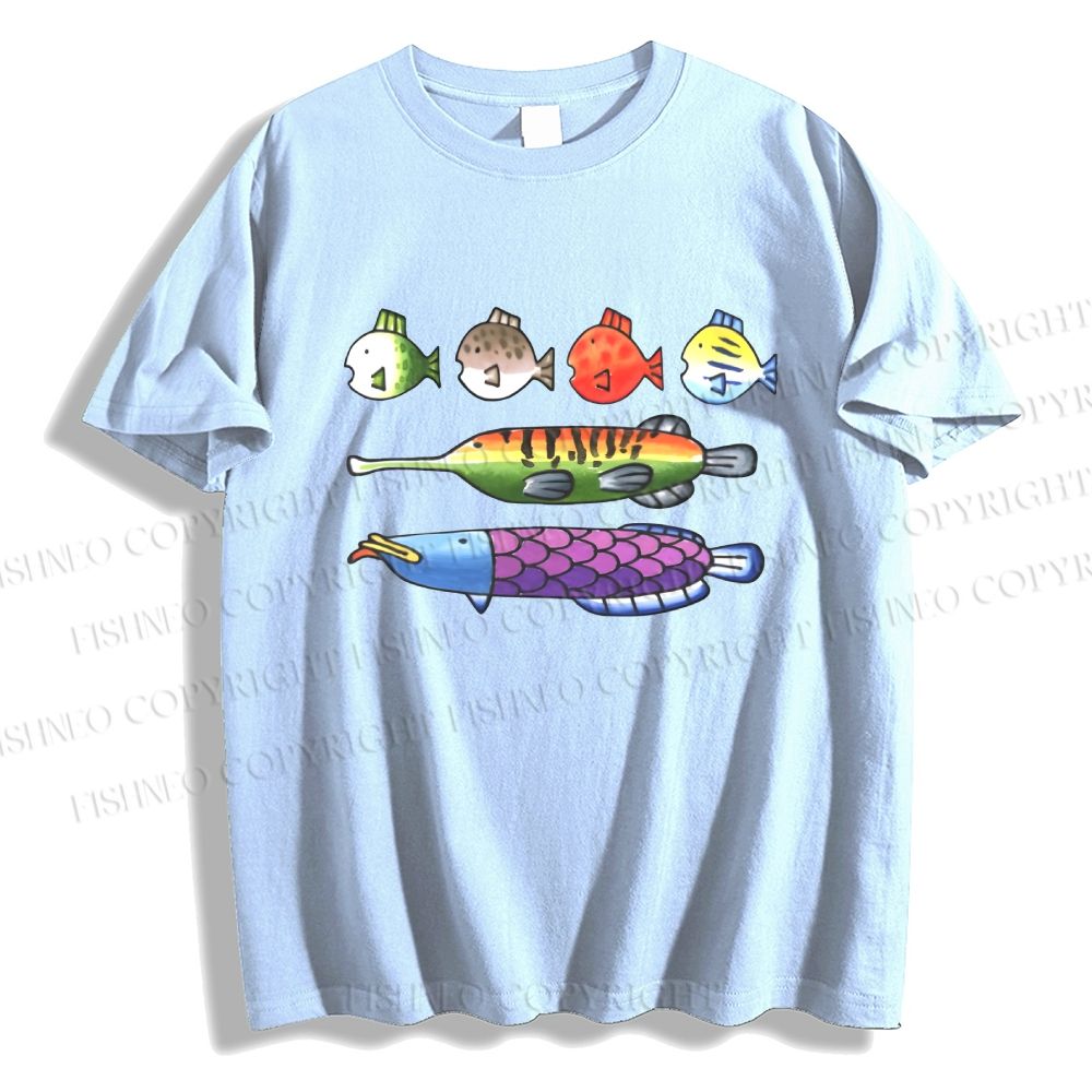 Unisex Rainbow Fish Classic Cotton T-shirt
