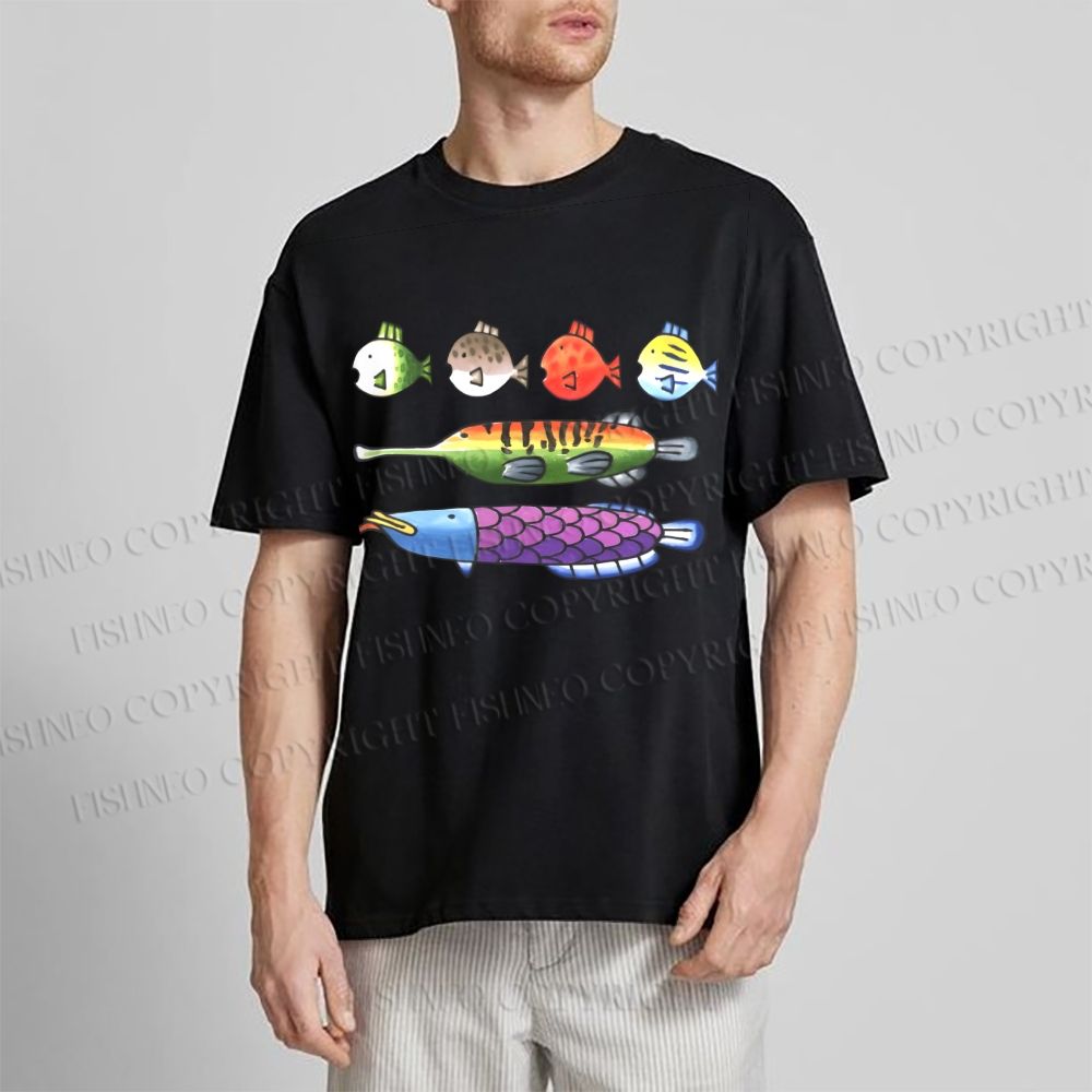 Unisex Rainbow Fish Classic Cotton T-shirt