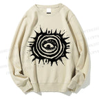 Unisex Art Abstract Eyes Printed Sweatshirt