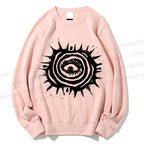 Unisex Art Abstract Eyes Printed Sweatshirt