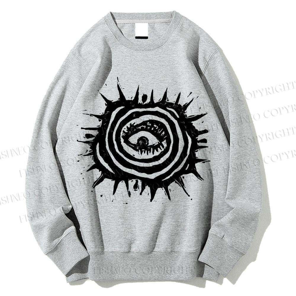 Unisex Art Abstract Eyes Printed Sweatshirt