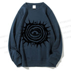 Unisex Art Abstract Eyes Printed Sweatshirt