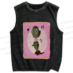 Unisex Gefilte Fish Printed Washed Tank Top