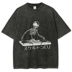 Skeleton DJ Vintage Washed T-shirt