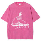 Skeleton DJ Vintage Washed T-shirt