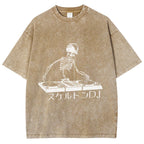 Skeleton DJ Vintage Washed T-shirt
