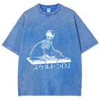 Skeleton DJ Vintage Washed T-shirt
