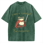 Conduit For Nonsense Funny Frog Vintage Washed T-shirt