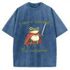 Conduit For Nonsense Funny Frog Vintage Washed T-shirt
