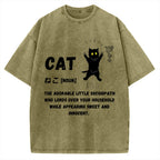 Definition Of Cat Vintage Washed T-shirt